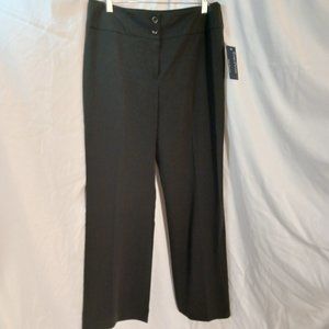Womens Dress Pant Slacks Evan Picone size 10P Black